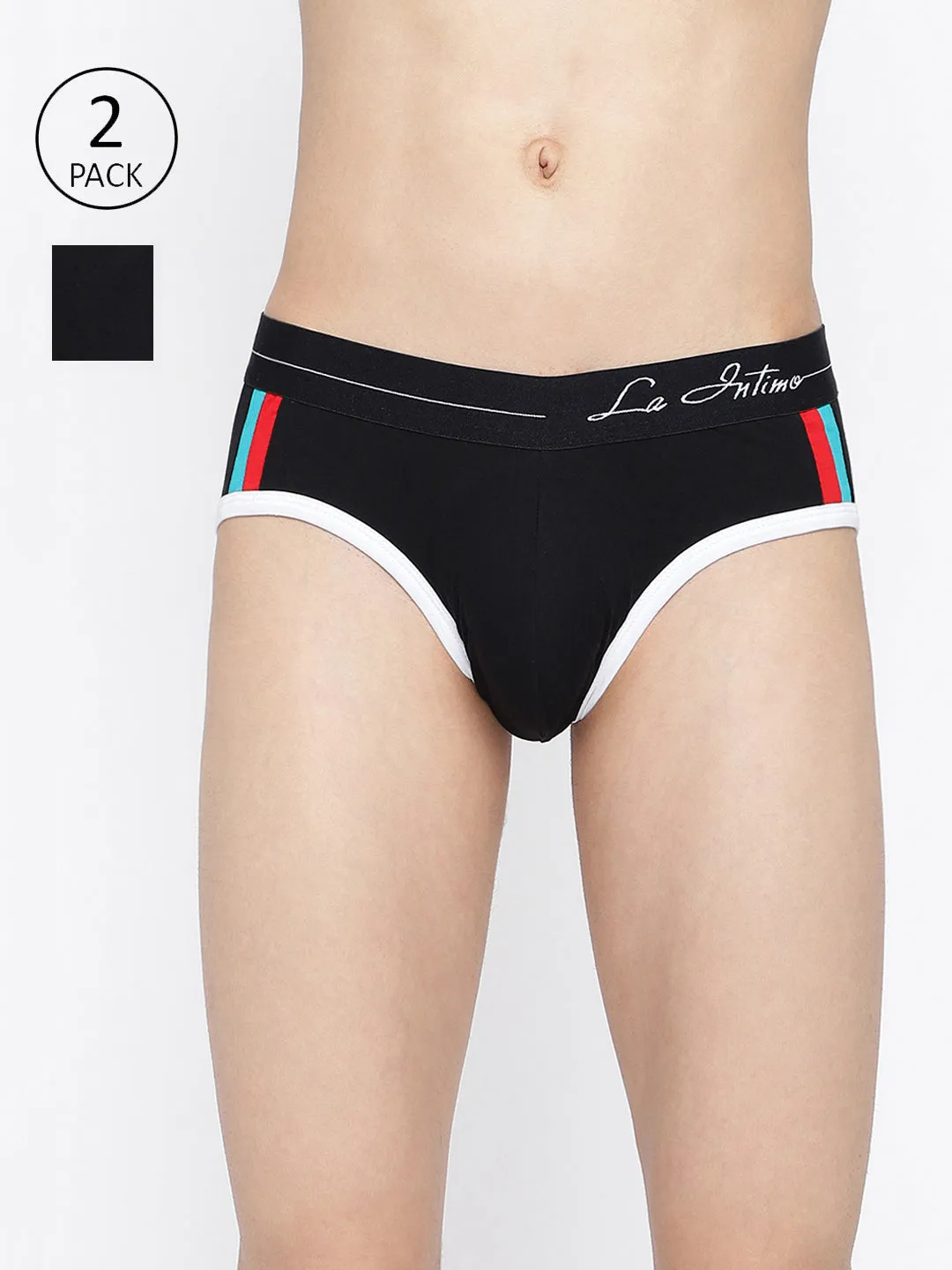 La Intimo Double Stripe Classic Brief (Pack of 2)