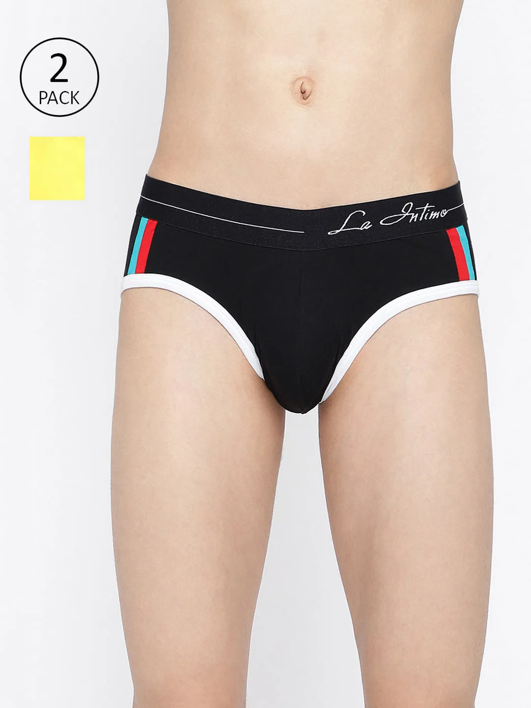 La Intimo Double Stripe Classic Brief (Pack of 2)