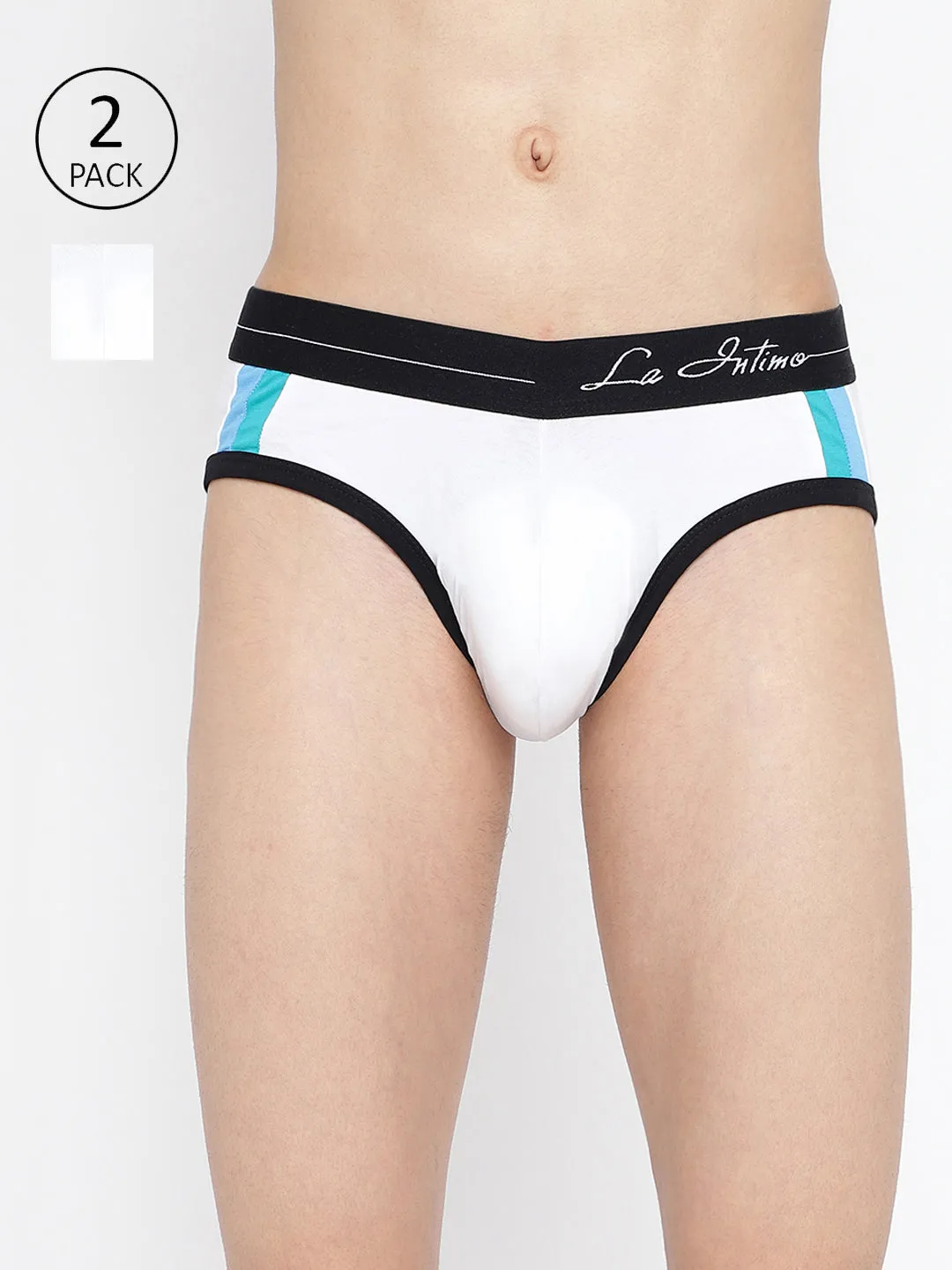 La Intimo Double Stripe Classic Brief (Pack of 2)