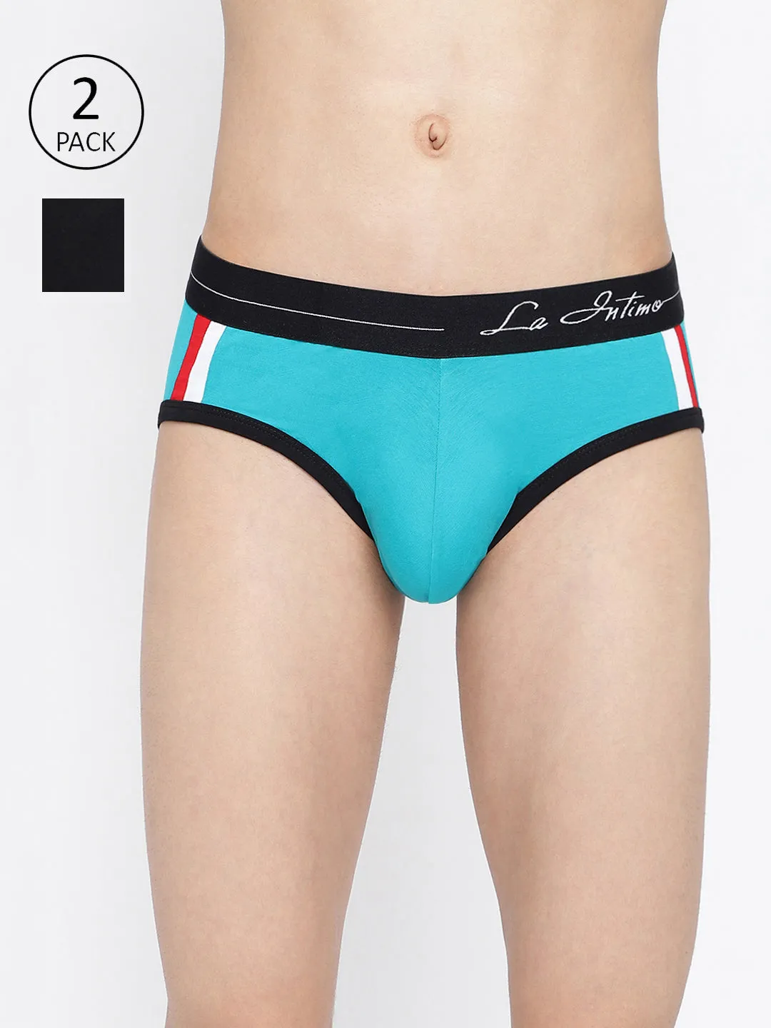 La Intimo Double Stripe Classic Brief (Pack of 2)
