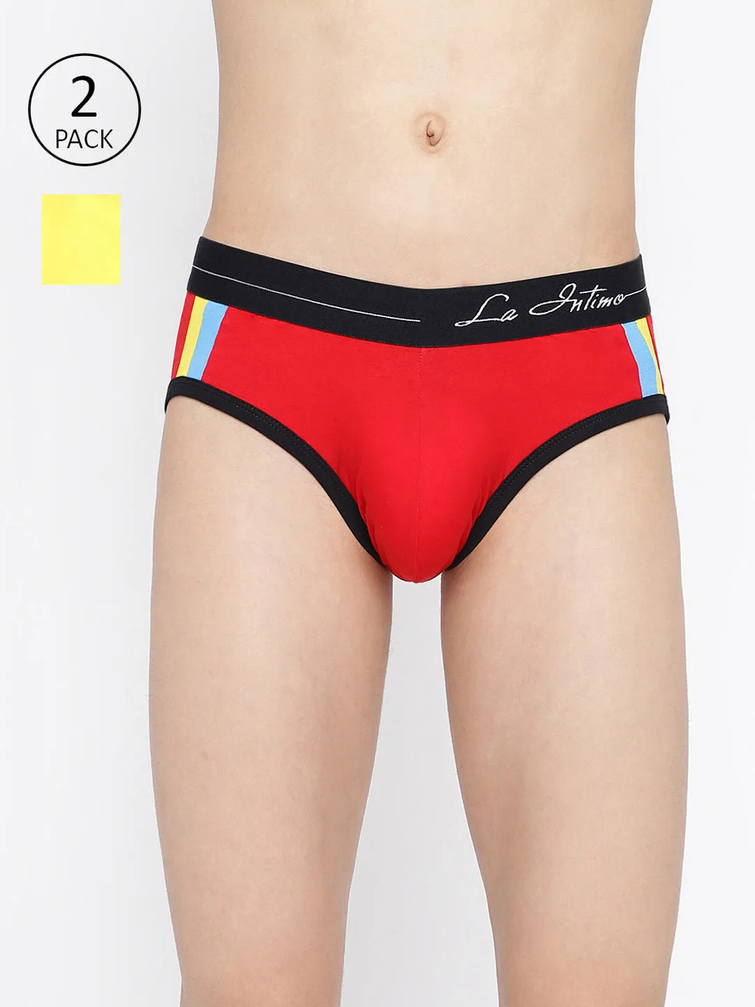 La Intimo Double Stripe Classic Brief (Pack of 2)