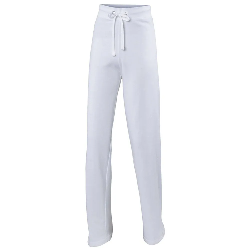 Ladies Fit Cotton Blend Mid Weight Open Hem Comfy Lounge Wear Jogger Pant JH075