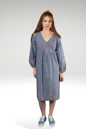 LARA MOCK WRAP DRESS