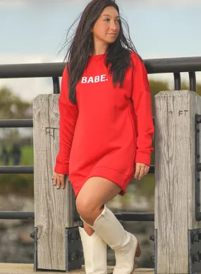 Lettering Print Round Neck Sweatshirt