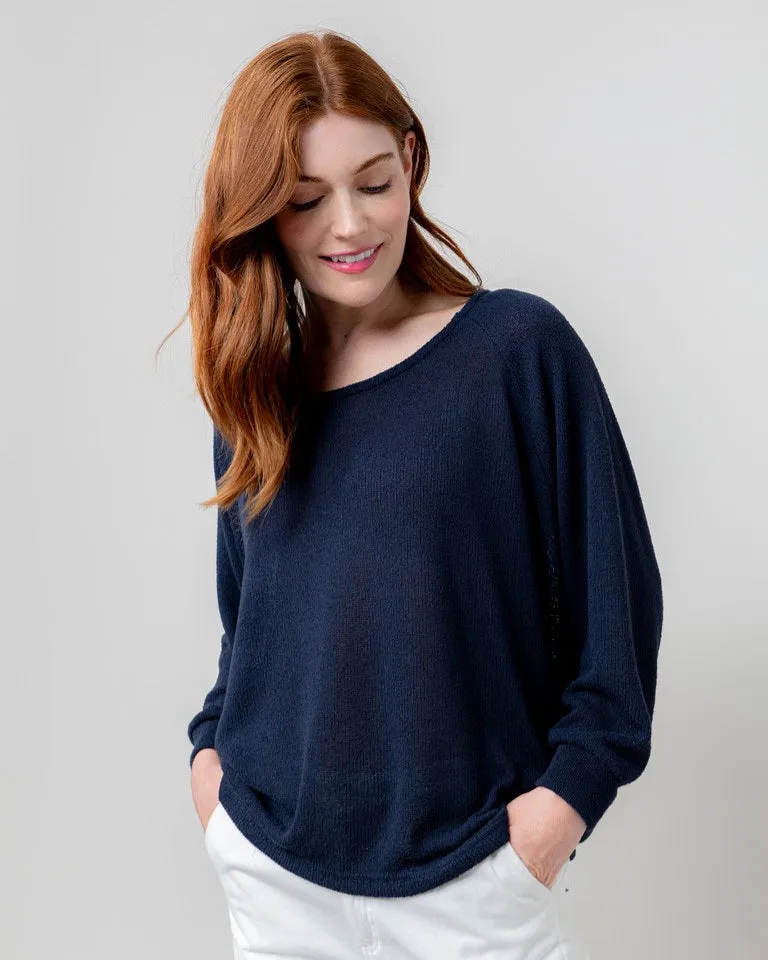 Lily & Me Laburnum Top in Navy