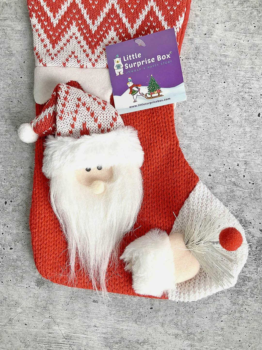 Little Surprise Box, Mini Snowflake Christmas Stocking for Gifts and Christmas Décor-10 inches