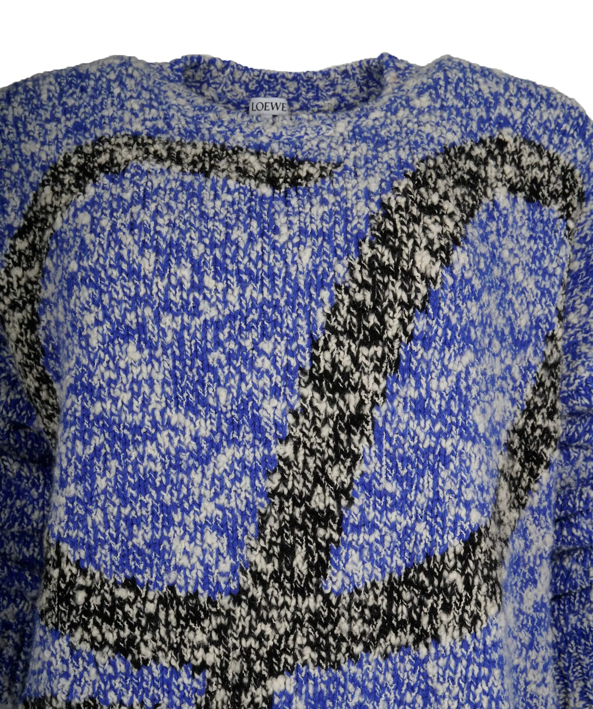 Loewe Blue and White Crewneck Jumper  ALC1024
