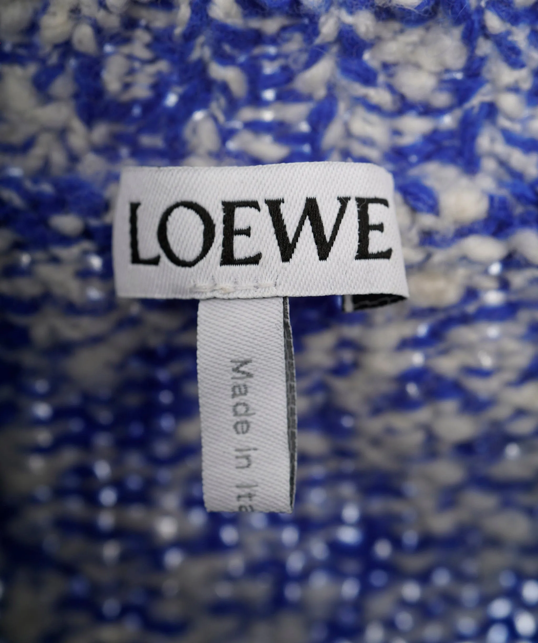 Loewe Blue and White Crewneck Jumper  ALC1024