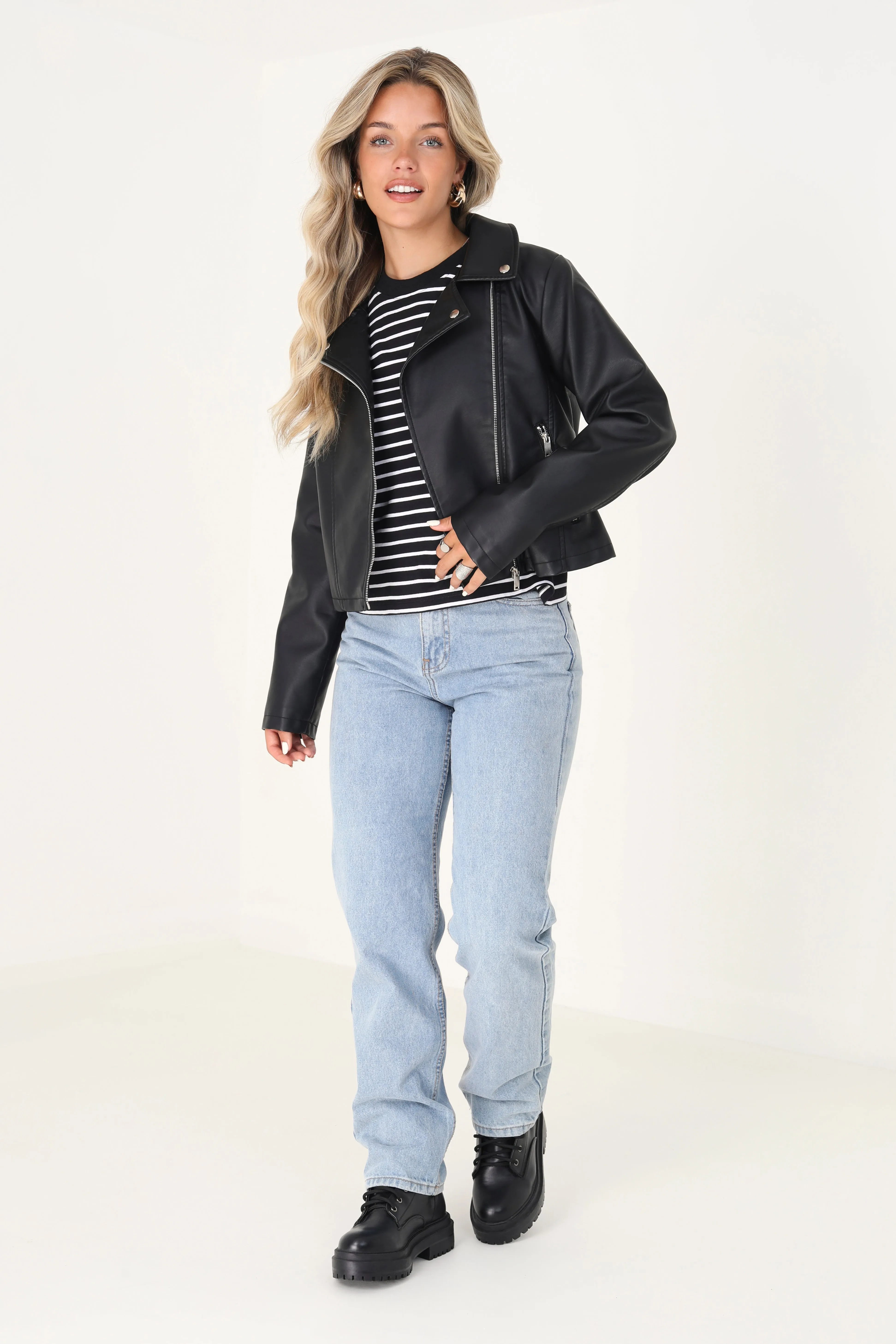 LONG SLEEVE ALL OVER STRIPE T-SHIRT