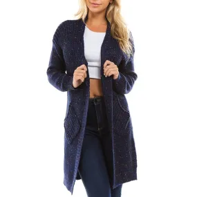 Loose Double Pocket Medium Style Cardigan