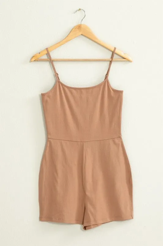 LOVING ME FITTED SLEEVELESS ROMPER