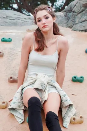 LOVING ME FITTED SLEEVELESS ROMPER