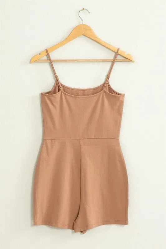 LOVING ME FITTED SLEEVELESS ROMPER