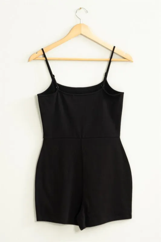LOVING ME FITTED SLEEVELESS ROMPER