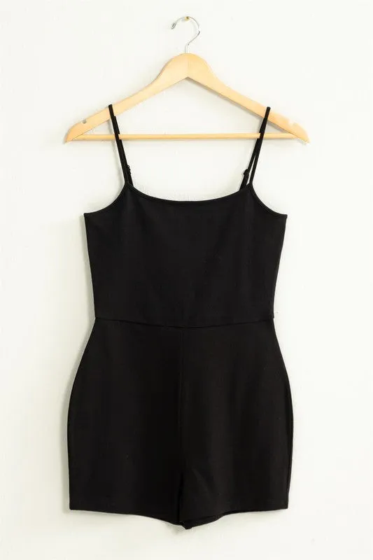 LOVING ME FITTED SLEEVELESS ROMPER