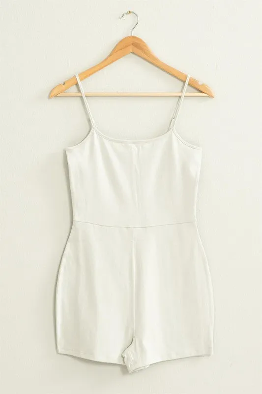 LOVING ME FITTED SLEEVELESS ROMPER