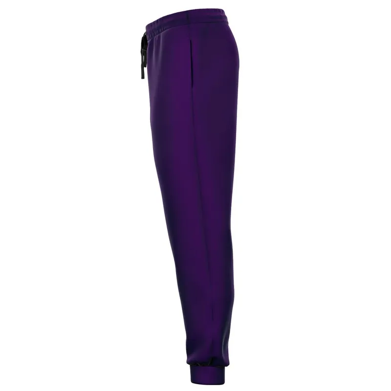 Medium Dark Violet Joggers | Unisex | with PLUS sizes | Medium Dark Pure Violet | C75M100Y0K60