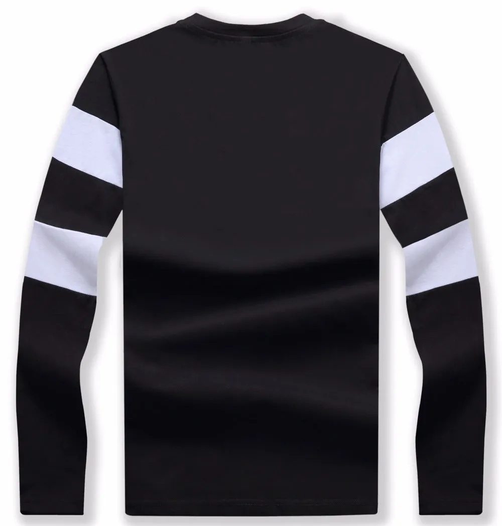 Men's  O Neck Striped Long Sleeve T-Shirt Tops