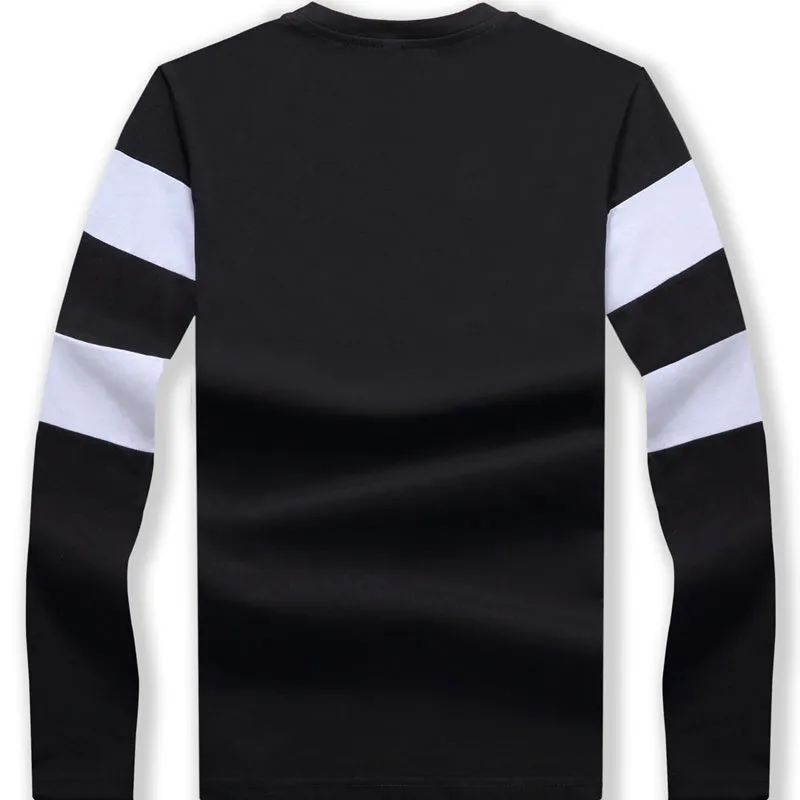 Men's  O Neck Striped Long Sleeve T-Shirt Tops