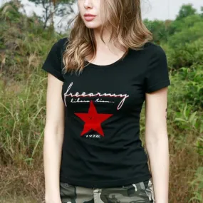 Military Star Printed Cotton Tees