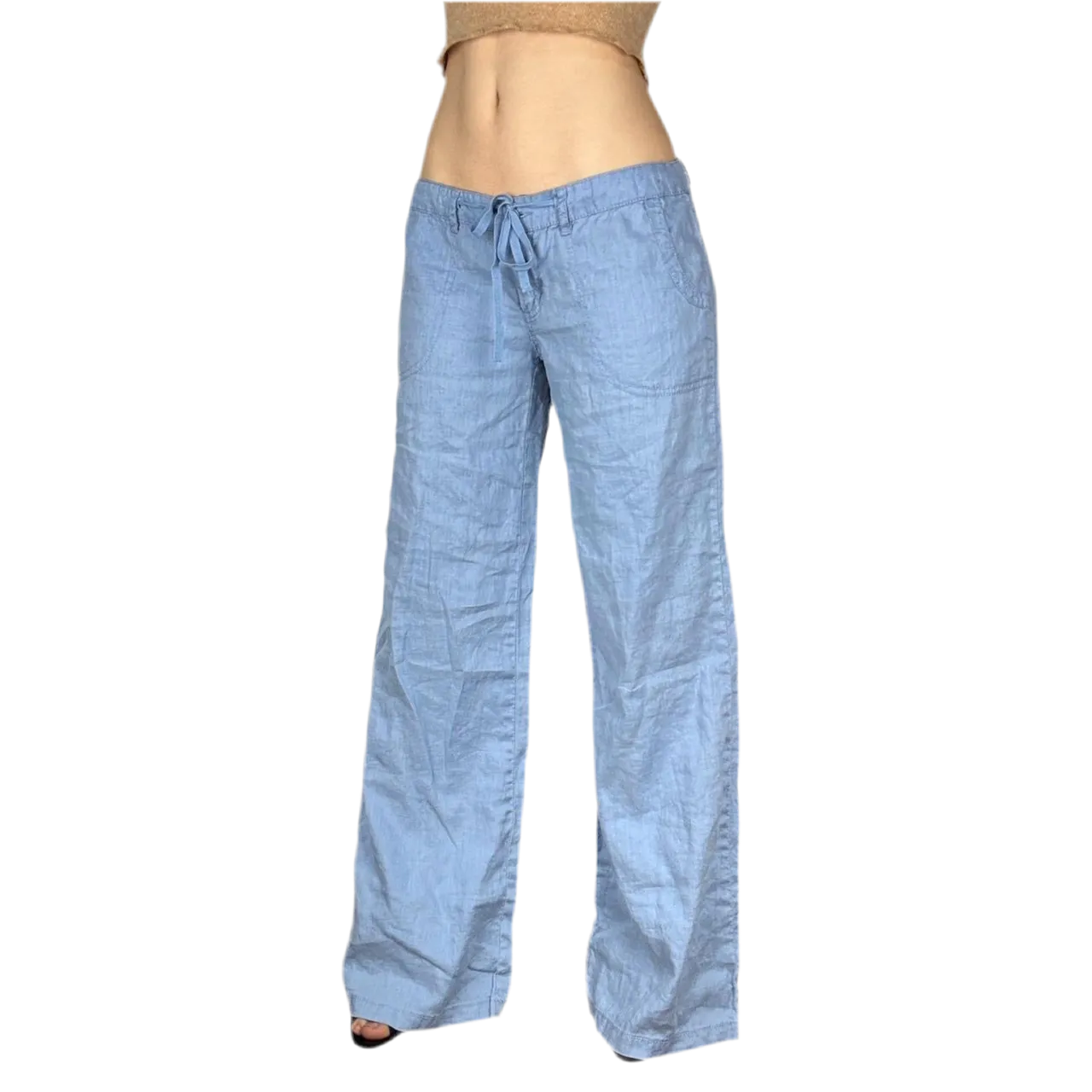 Miss Me Linen Wide Leg Pants (M)