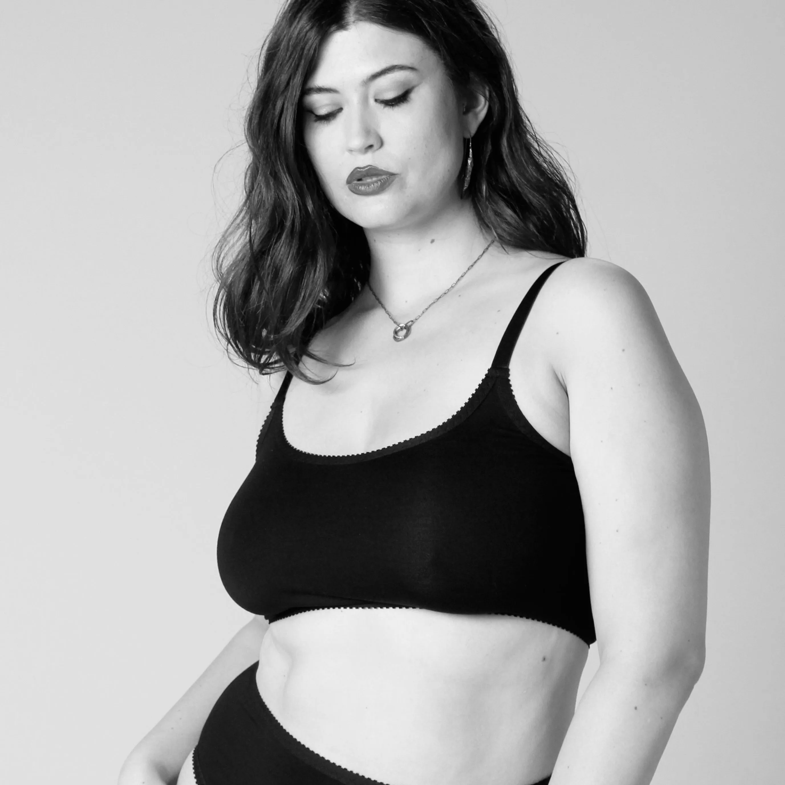 Nancy Cami Black Mesh