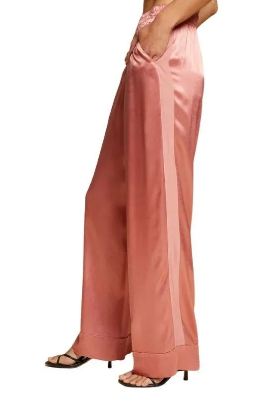 Nation Fairfax Straight Leg Trouser - French Pink
