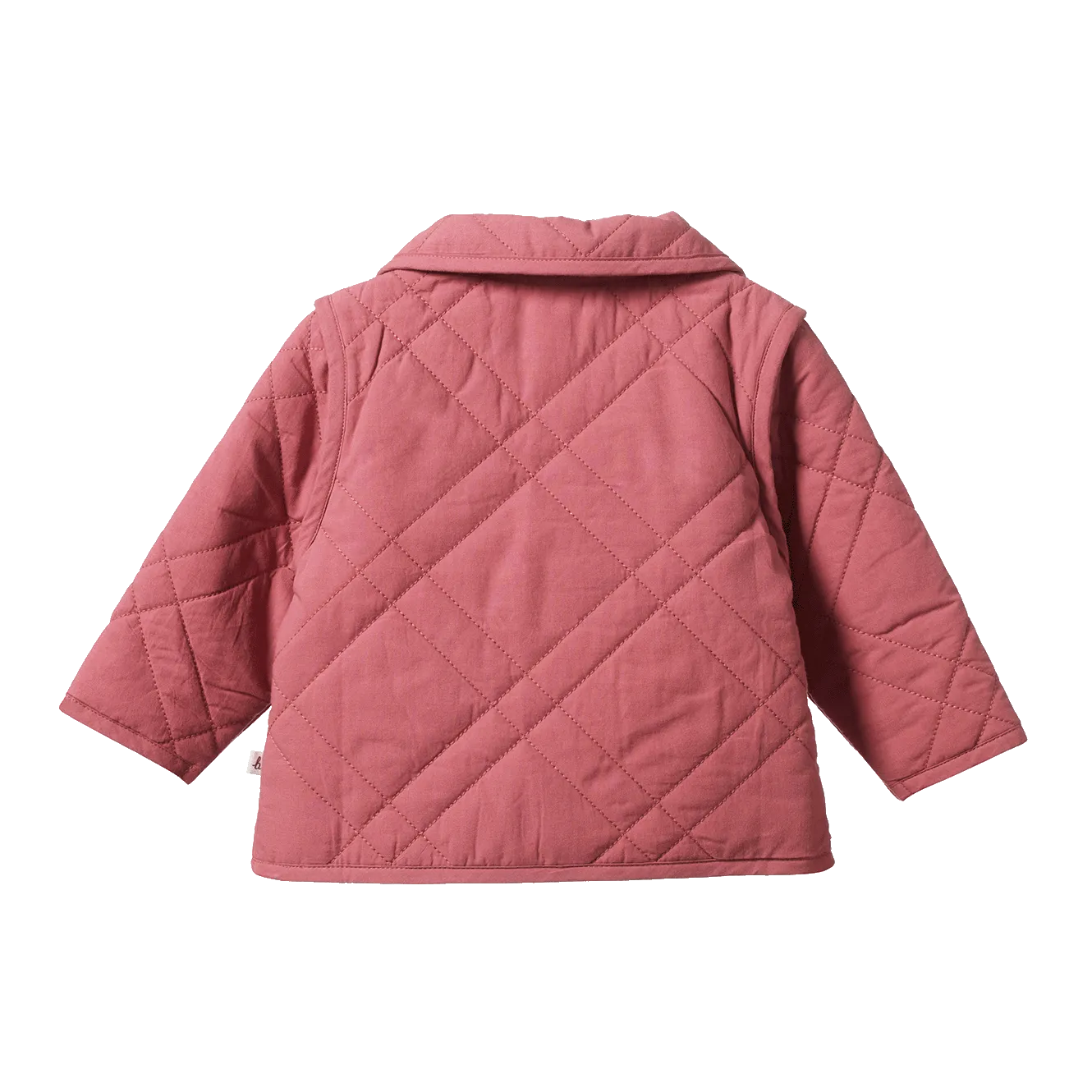 NATURE BABY - MARLOW QUILTED COAT: CARNATION