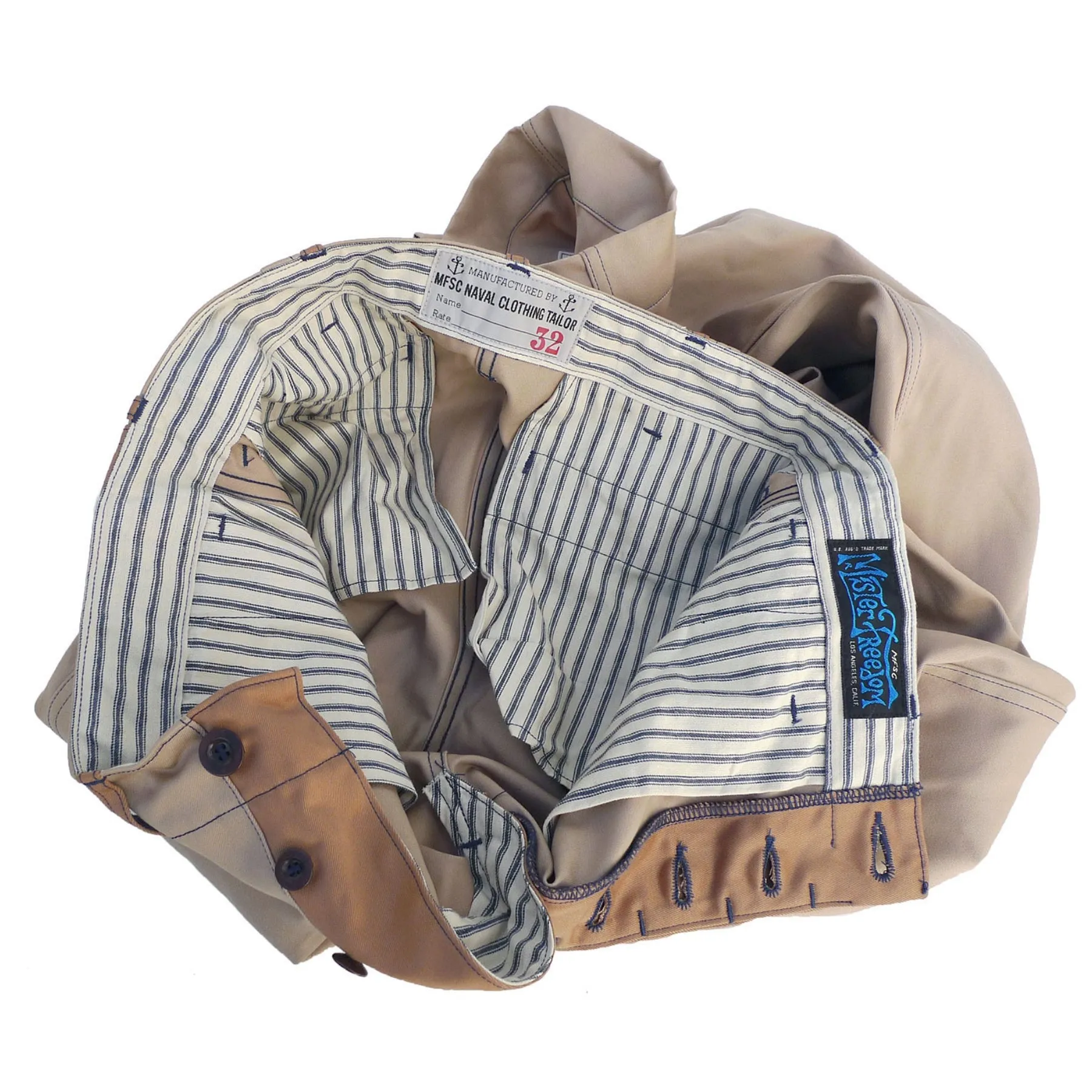 Naval Chinos Type No. 266ac - Khaki - Warehouse