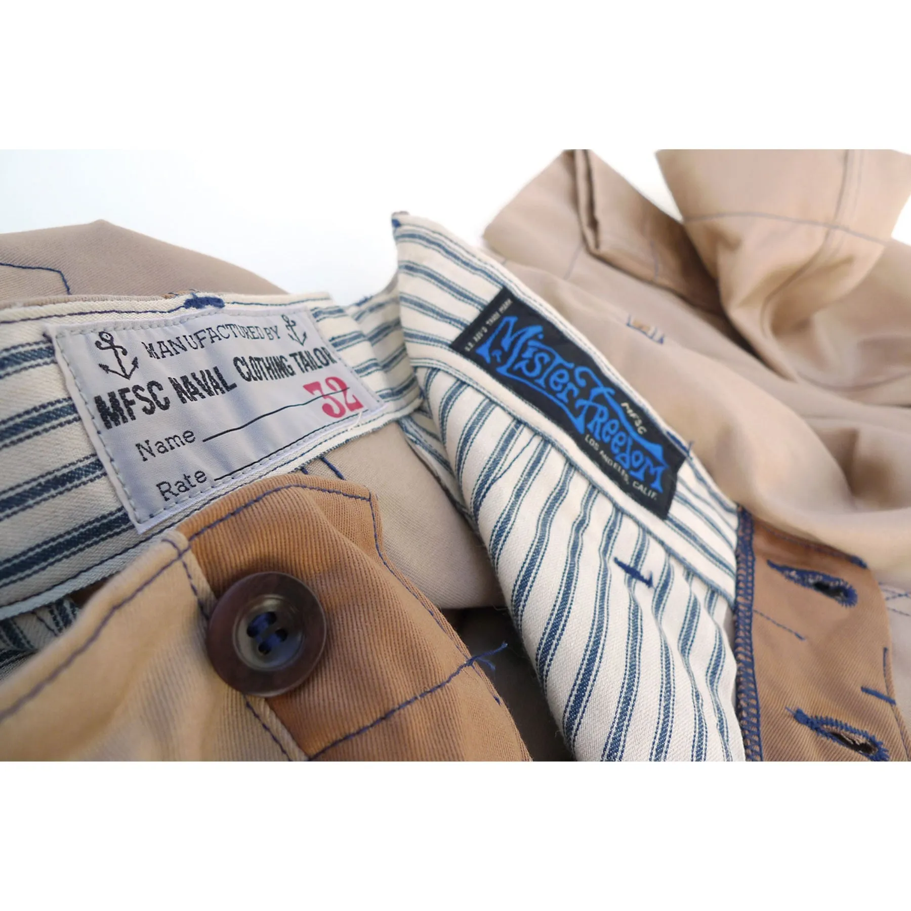 Naval Chinos Type No. 266ac - Khaki - Warehouse