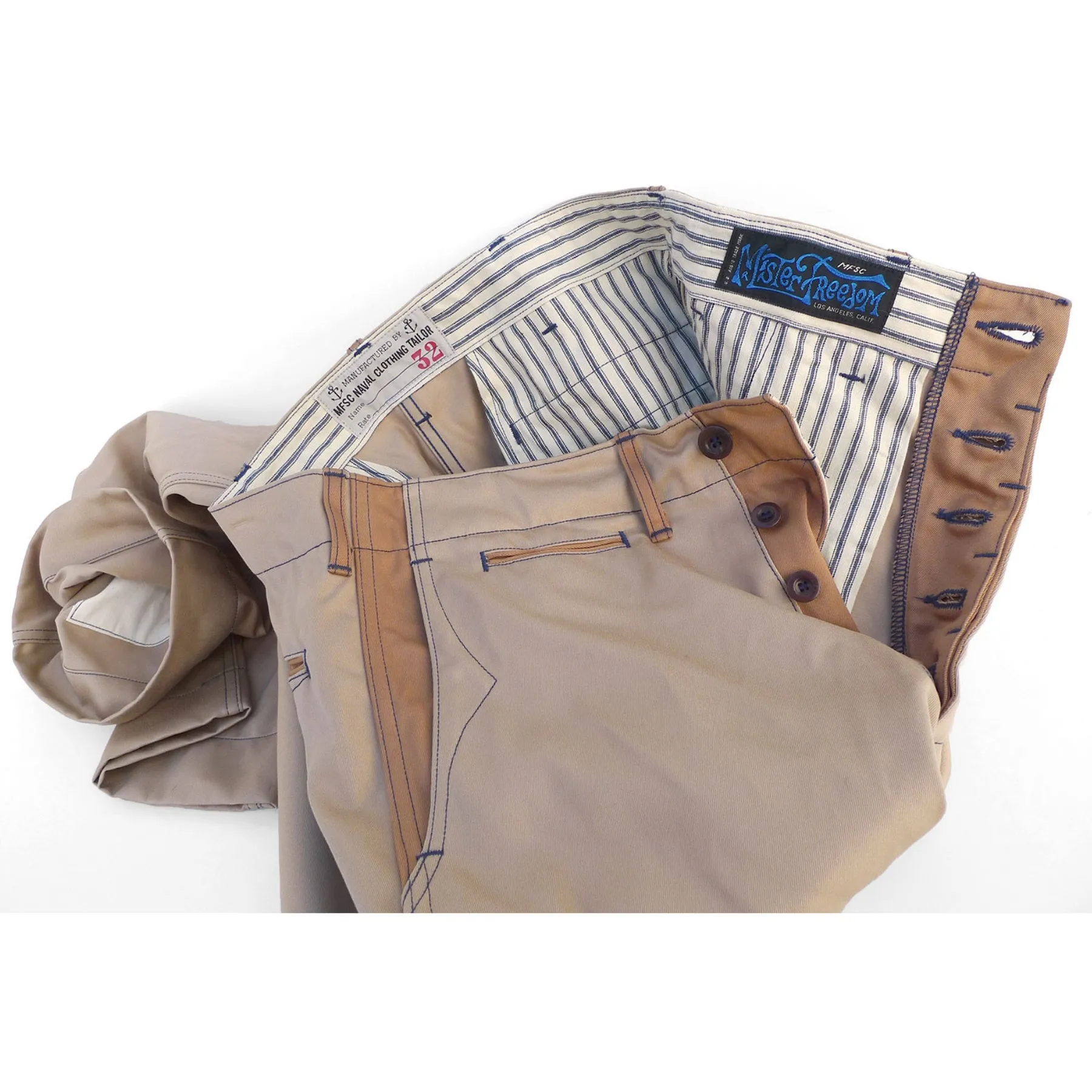Naval Chinos Type No. 266ac - Khaki - Warehouse