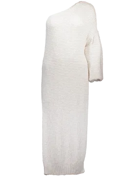 One Sleeve Sweater Dress Top
