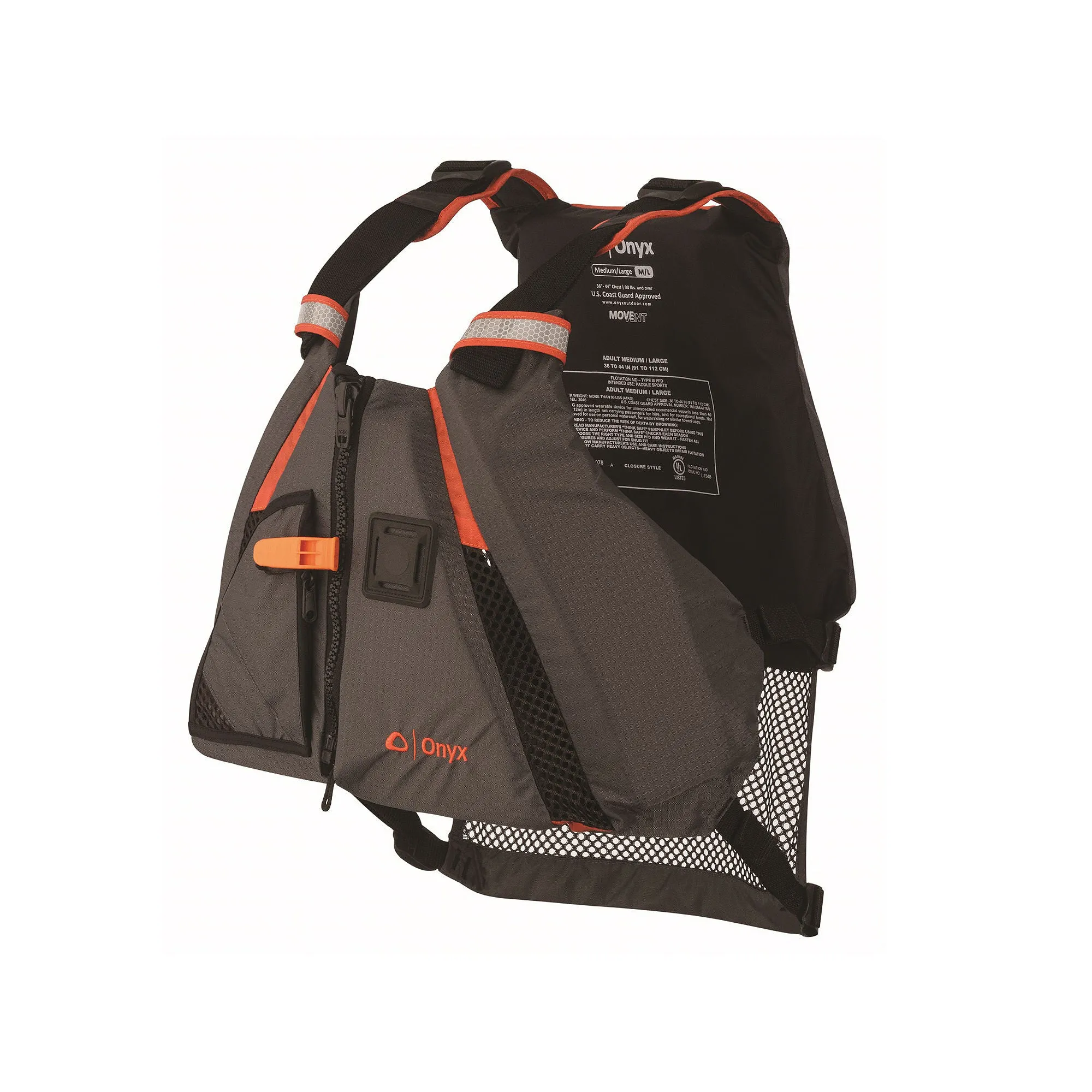 Onyx 122200-200-020-14 Onyx Movevent Dynamic Vest-Orange-XS Sm - All