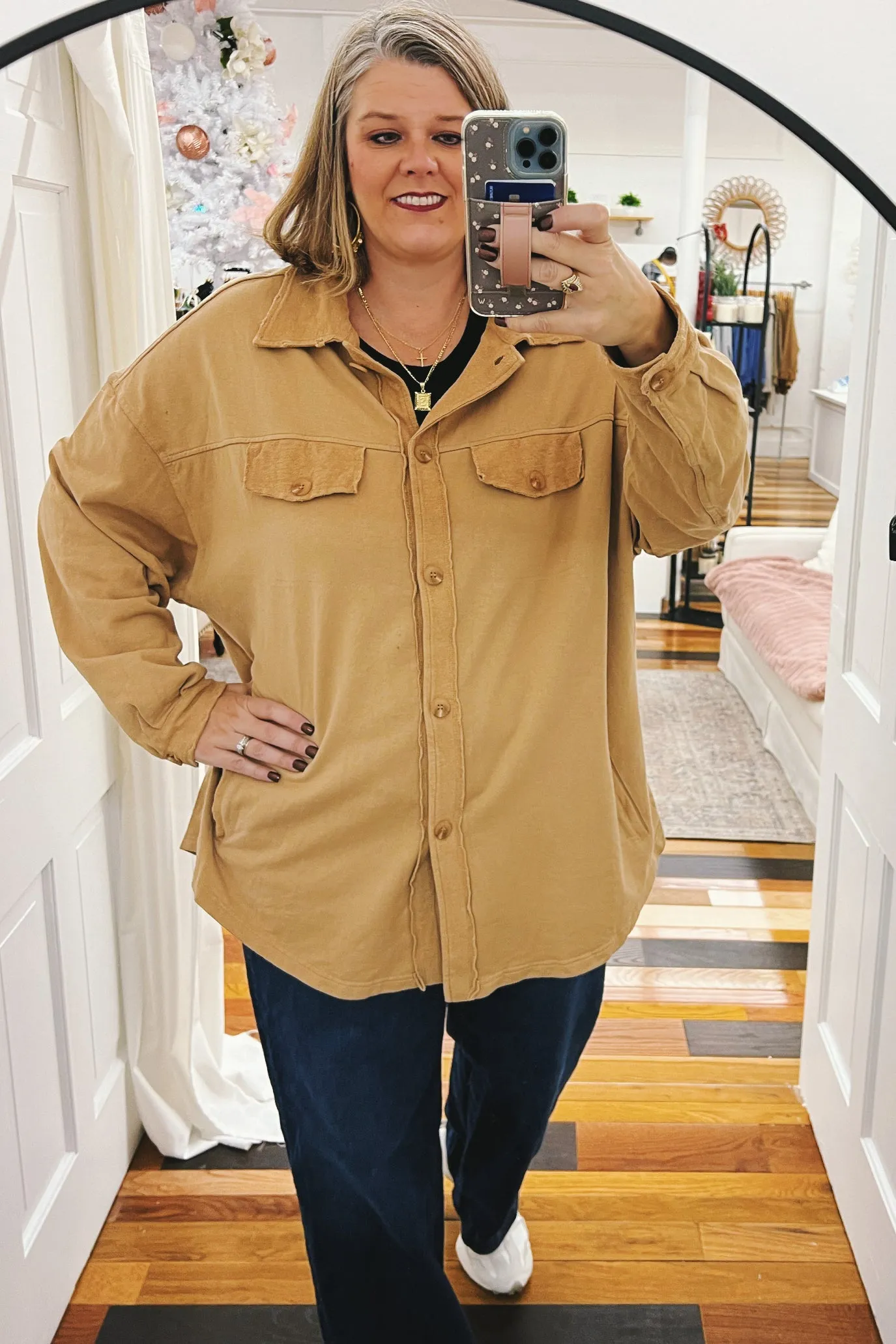 Opal French Terry Oversized Shacket