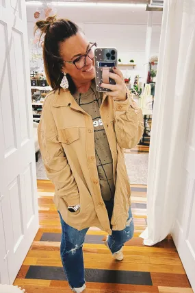 Opal French Terry Oversized Shacket