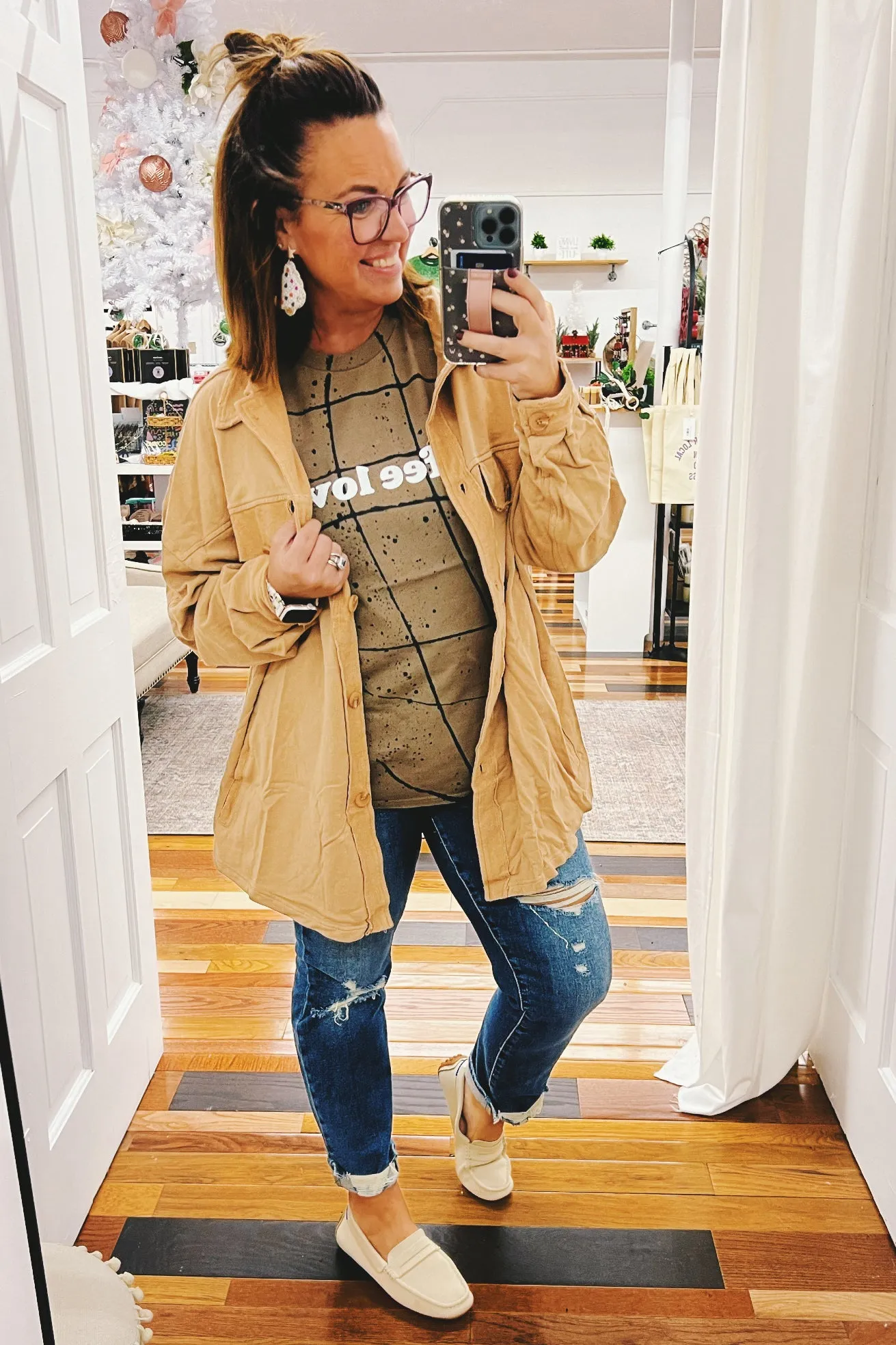Opal French Terry Oversized Shacket