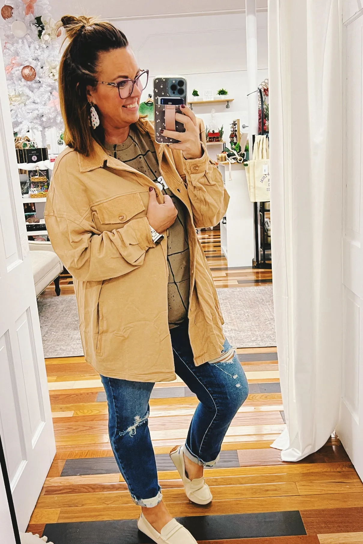Opal French Terry Oversized Shacket