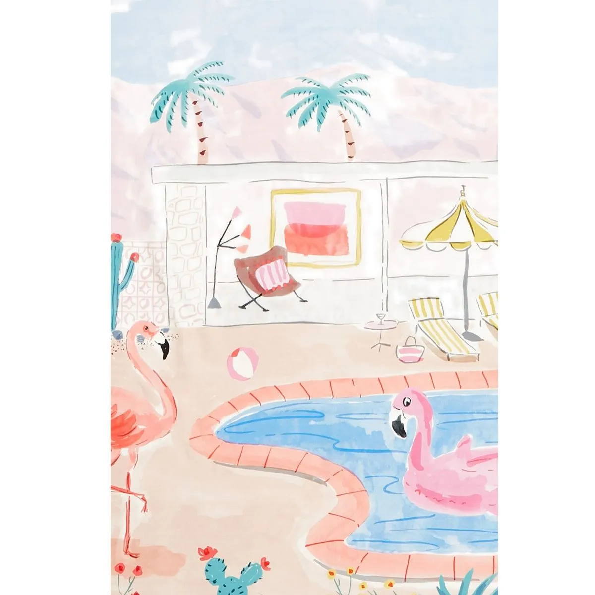 Palm Springs Pool Square Scarf