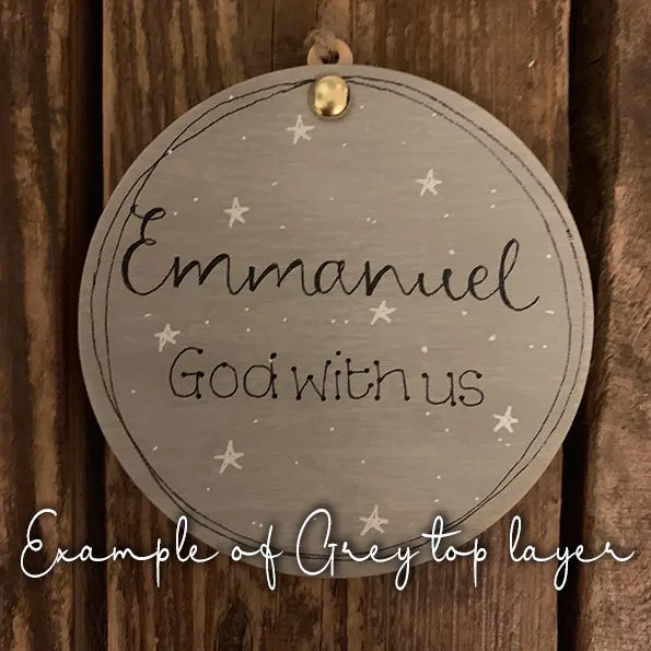 Personalised Layered Bauble - Stag 10751