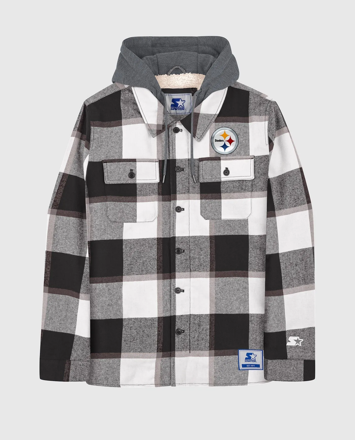 Pittsburgh Steelers Sherpa Lined Plaid Jacket