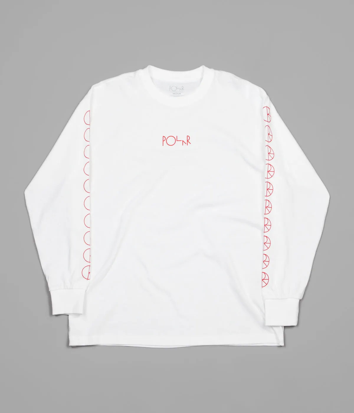 Polar Racing Long Sleeve T-Shirt - White / Red