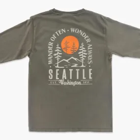Project Hunter Green Seattle Long Sleeve T-Shirt