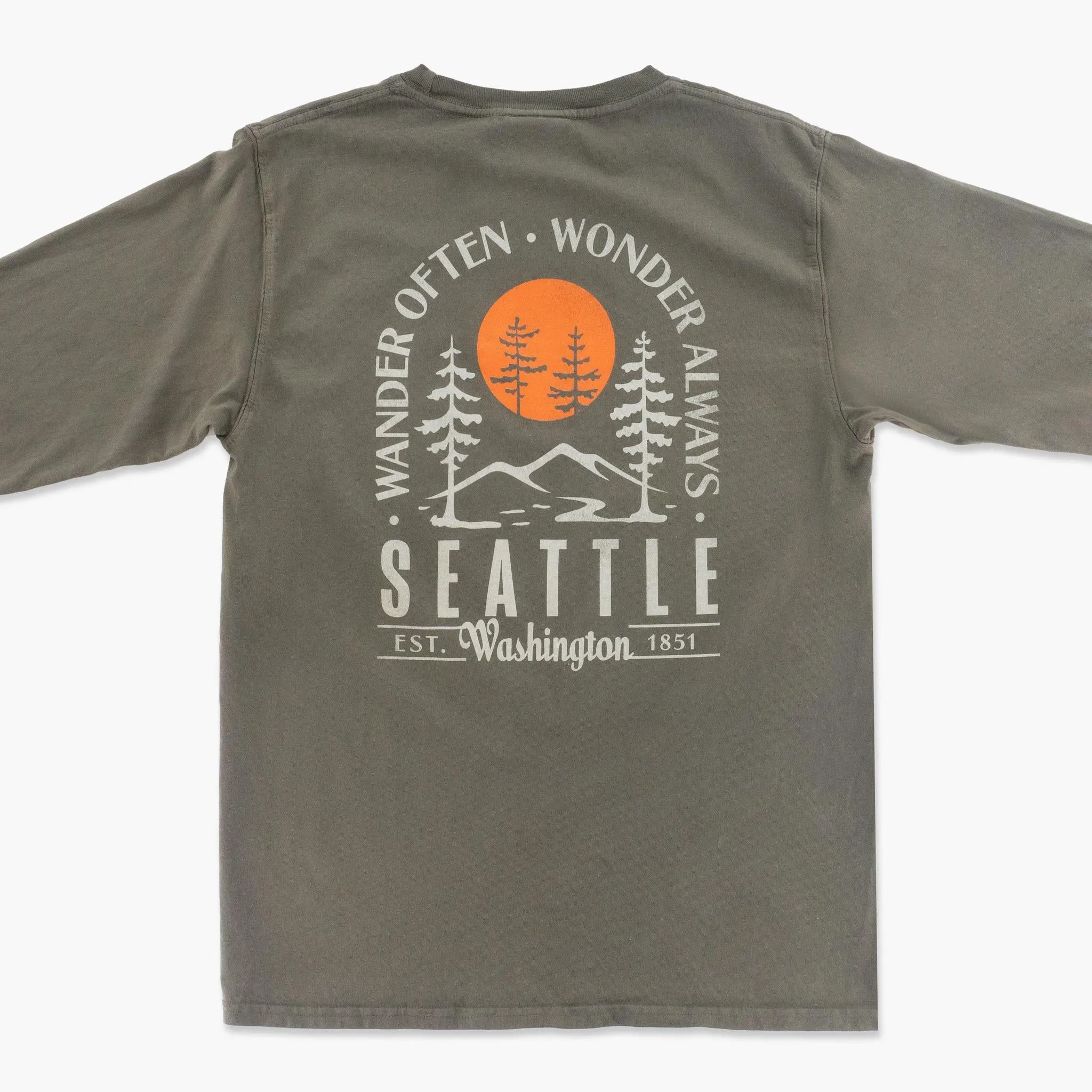 Project Hunter Green Seattle Long Sleeve T-Shirt