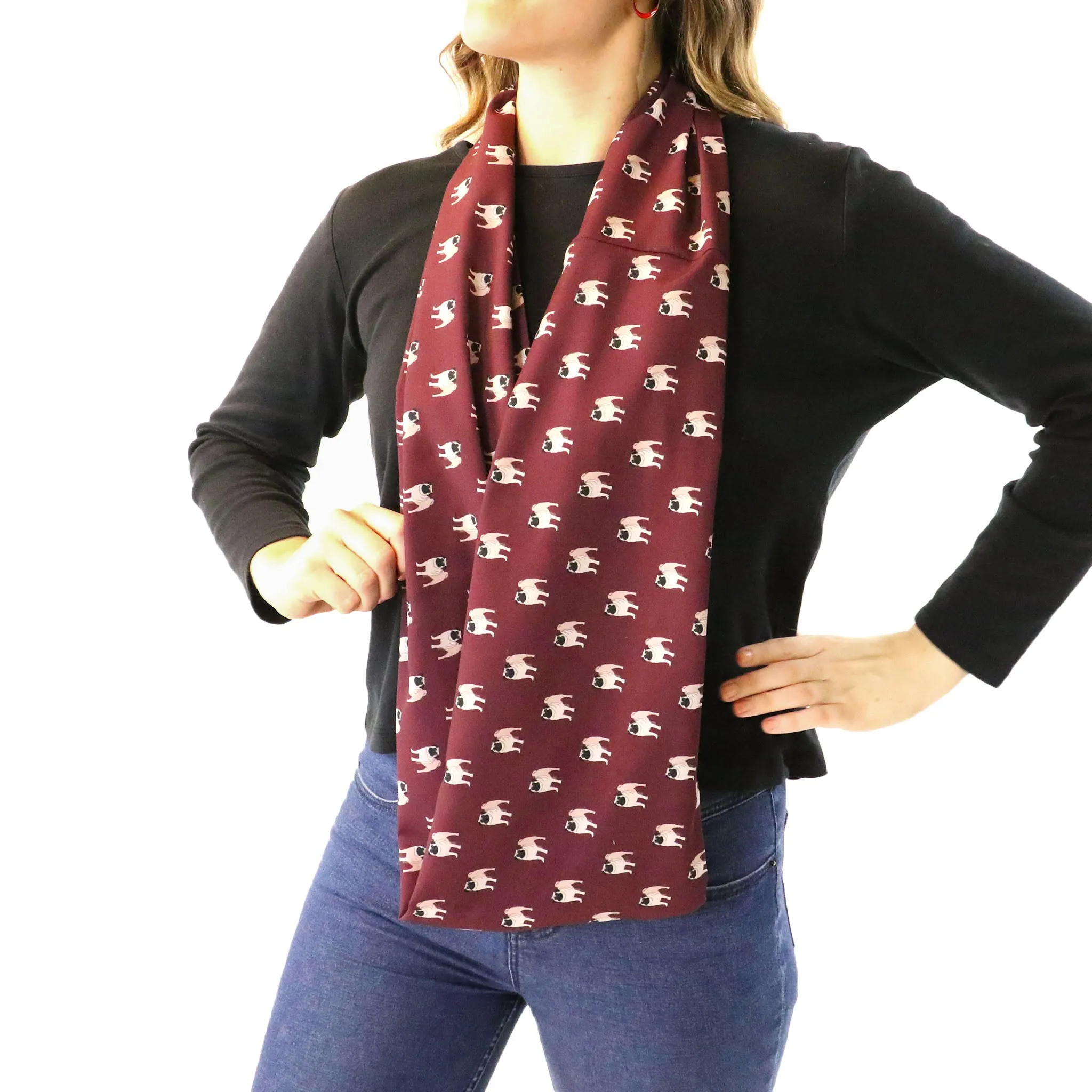 Pug Infinity Scarf