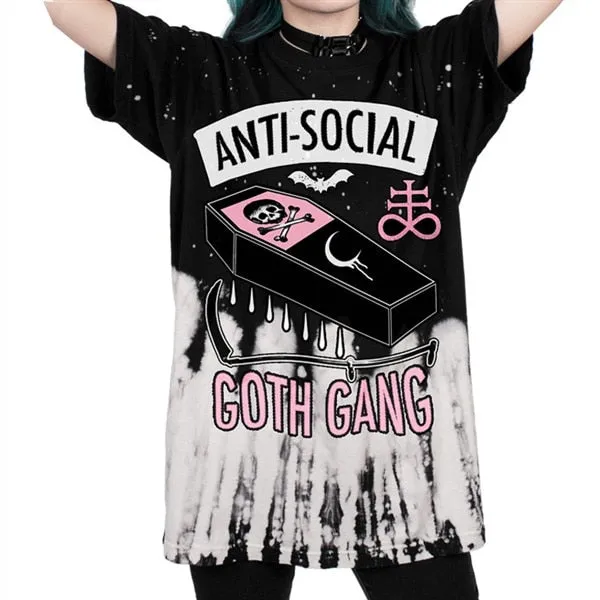 Punk Rock Skull Printed Tees v2