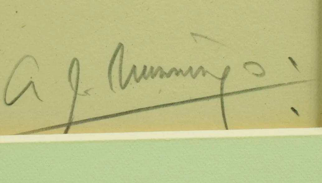 "H.R.H. The Prince Of Wales On Forest Witch" c1921 by Sir Alfred Munnings (SIGNED)