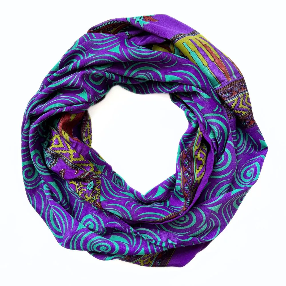 Recycled Silk Sari Infinity Scarf - Pick Your Favorite