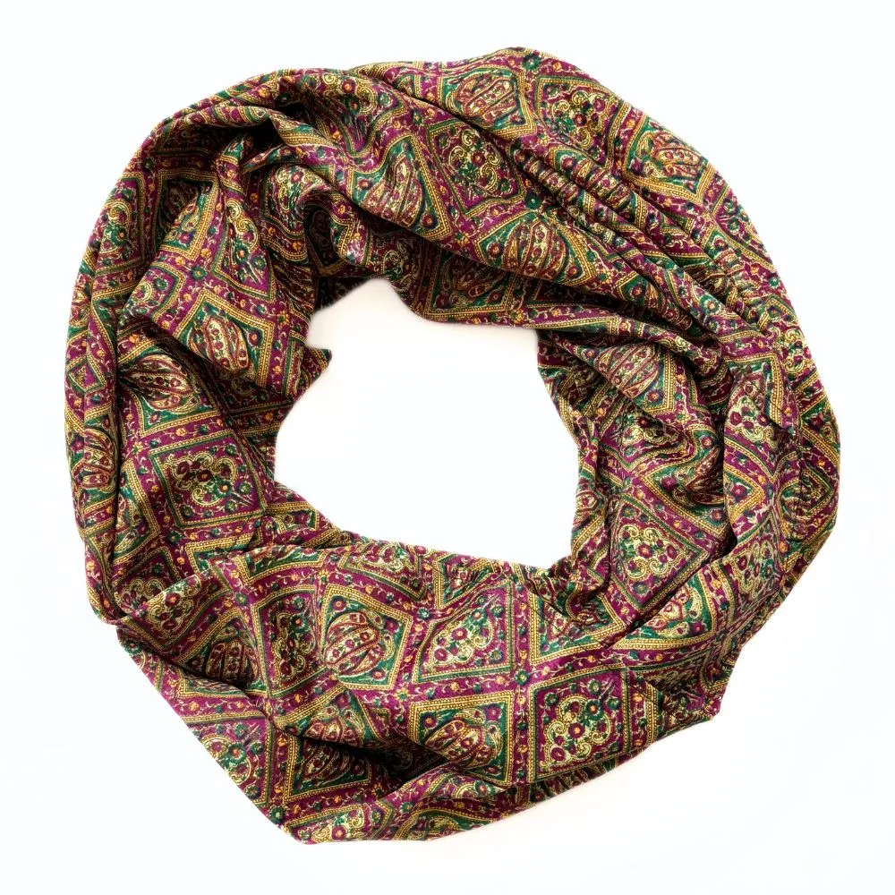 Recycled Silk Sari Infinity Scarf - Pick Your Favorite