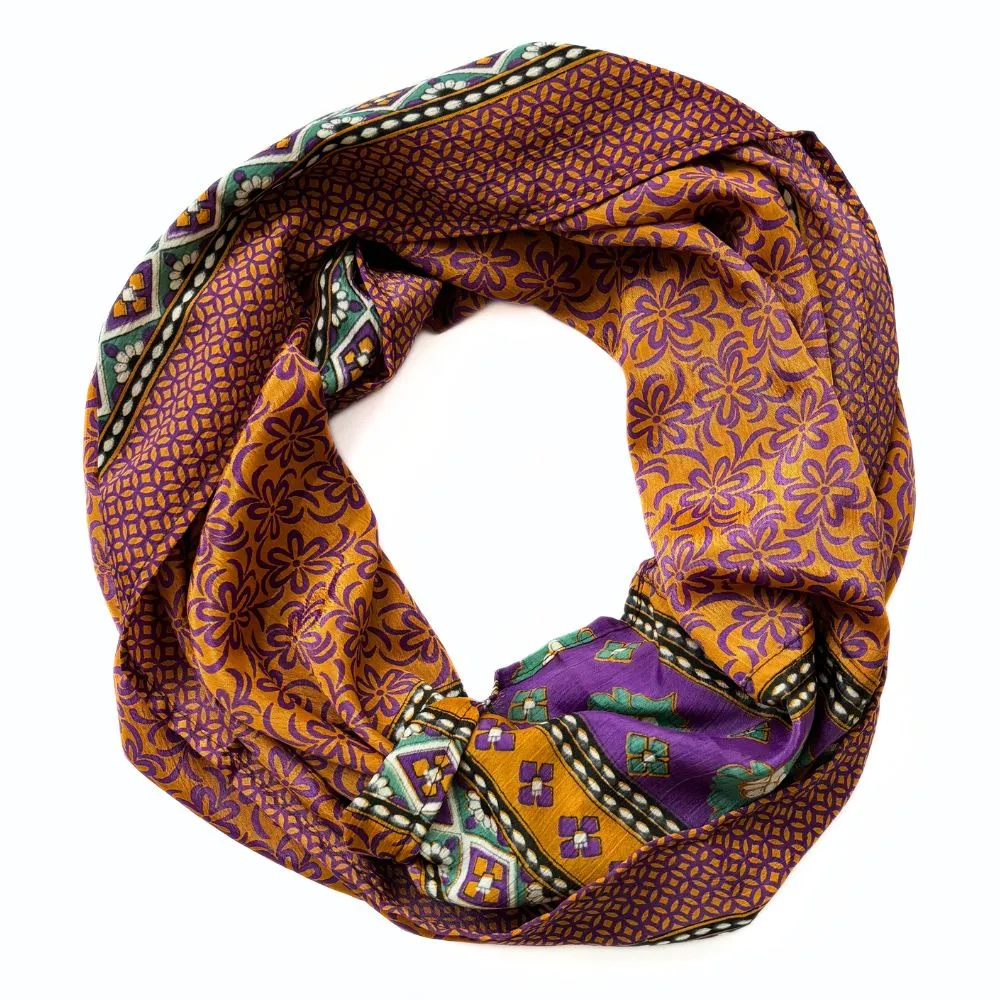Recycled Silk Sari Infinity Scarf - Pick Your Favorite