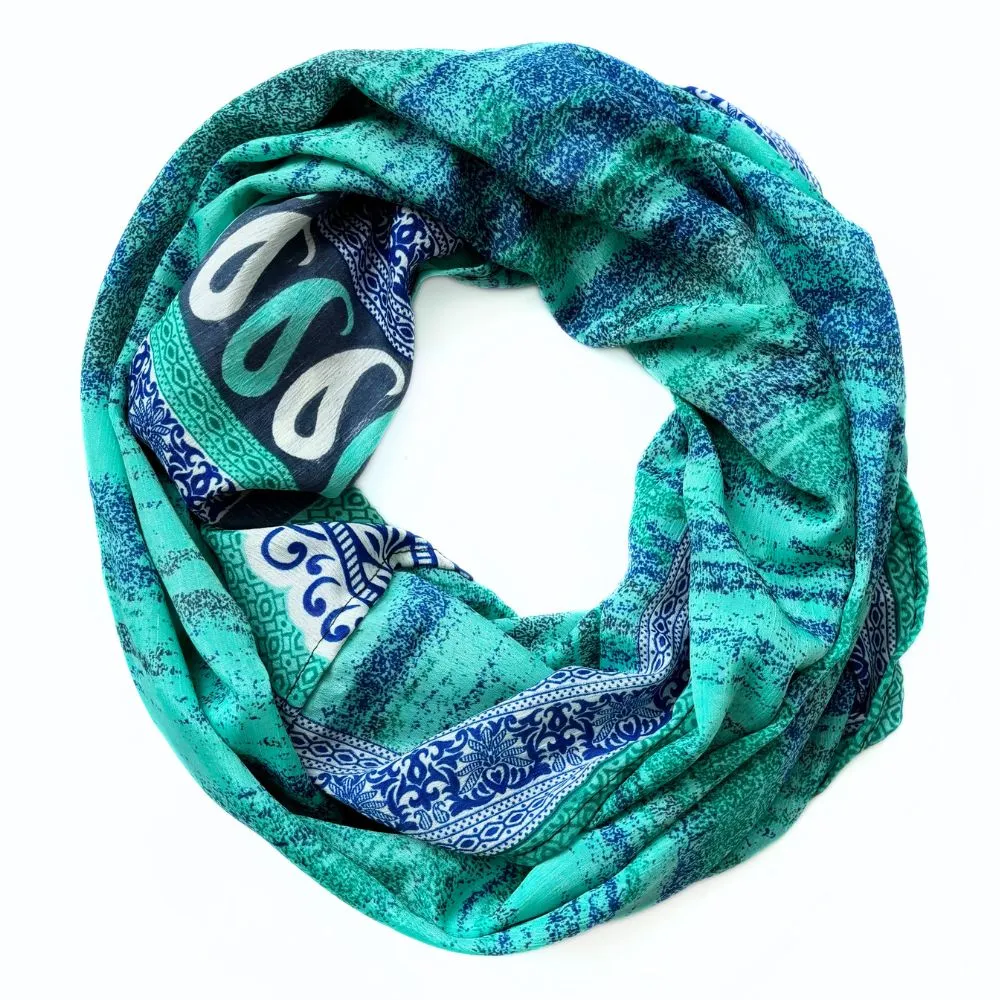 Recycled Silk Sari Infinity Scarf - Pick Your Favorite
